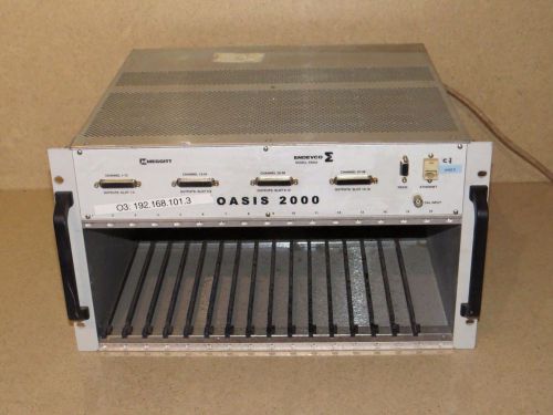 ENDEVCO MEGGITT OASIS #4990A MULTI RACK CHASSIS for 400 SERIES SIGNAL CARDS (C3)