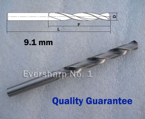 Quality Guarantee Lot 1pcs Straight Shank HSS Twist Drill Bit Dia 9.1mm(.3583)