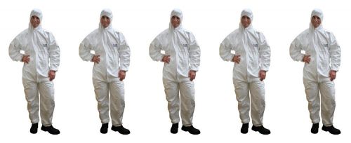 5 pairs frontier disposable overalls coveralls white size s small  cv001 for sale