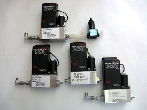 Lot of 4 Brooks 5850E Series Mass Flow Controllers