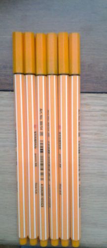 Stabilo Point 88 Pens 6 set (loose) Orange Pen
