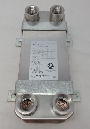 30 plate  water to water brazed plate 1&#034; &#039;fpt ports w/new style brackets for sale