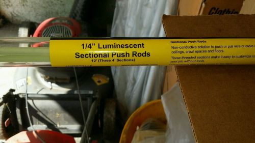 Jameson  1/4&#034; Luminescent Sectional Push Rods,12 ft&#039; Length Glow Rods Best