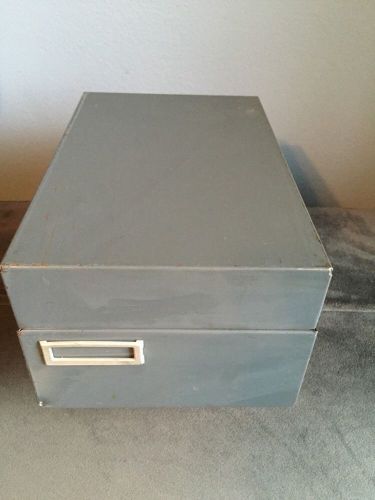 Vintage SteelMaster Metal File Card Cabinet Gray Steel Storage Craft (a1.1)
