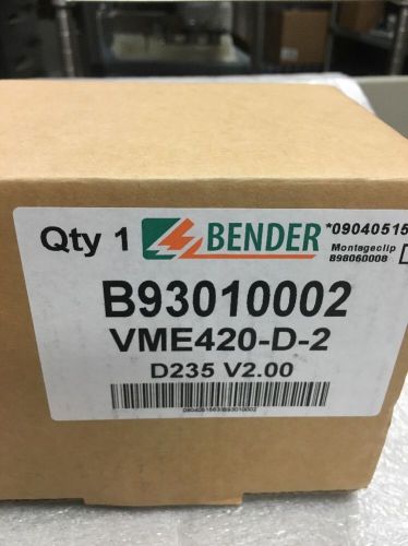 Bender VME420-D-2 Voltage And Frequency Monitor AC DC 1PH  NEW