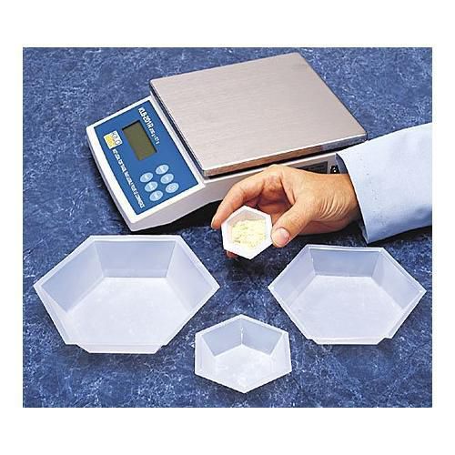 SEOH Plastic Hexagonal Weigh Boats Medium Dish 100pk New