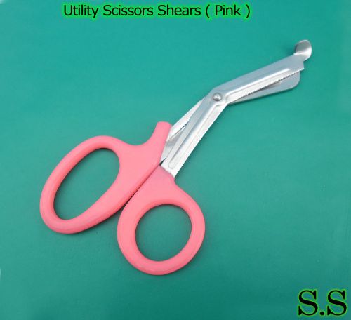 6 EMT Utility Scissors Shears 7.5&#034; (Pink)
