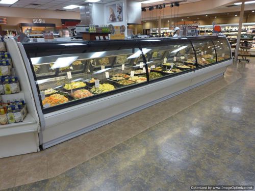 Tyler nlm 20&#039; service glass fresh red meat deli grocery cooler display case 2007 for sale