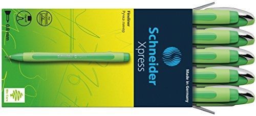 Schneider xpress fineliner 0.8mm porous point pen, green, box of 10 pens for sale
