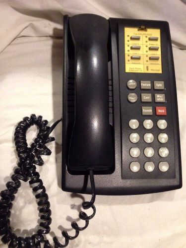 Lucent Avaya Partner 6 Euro 6 Button Phone ACS Black Model# 7311H12B