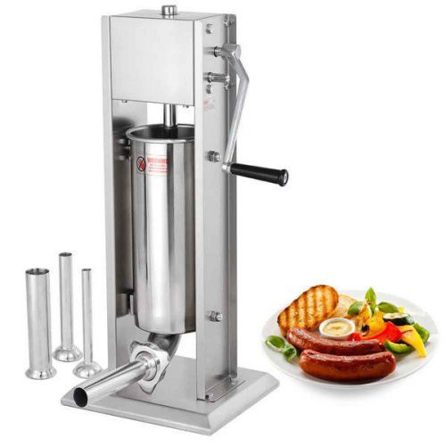 20LB Commercial SS Vertical Sausage Stuffer with 2 Speeds 421