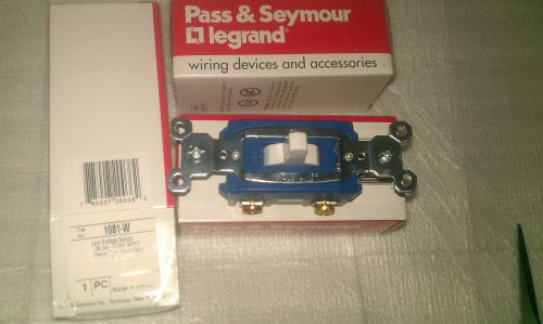 Pass &amp; Seymour 1081-W Low Volt,HEAVY DUTY  Momentary Contact Switch ,5 UNITS