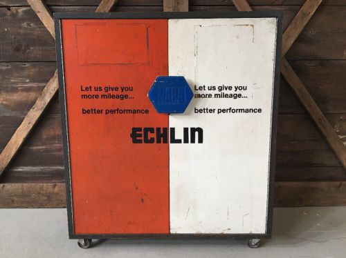 VTG NAPA ECHLIN STEEL METAL STORAGE CHEST CONTAINER SHELVED INDUSTRIAL CABINET