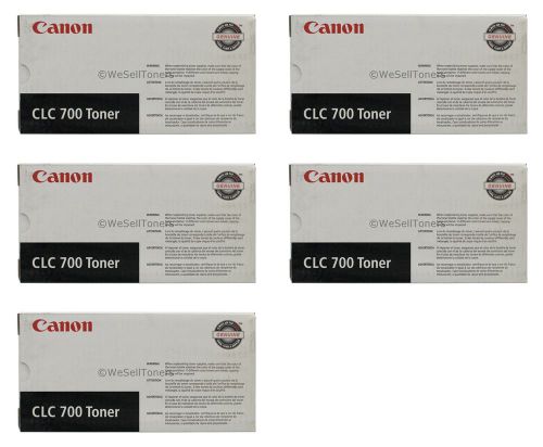 5x Canon CLC700 Black Toner Cartridge 1421A003AA Genuine New Sealed