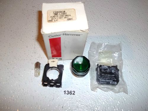 Cutler Hammer Green Indicator Light E22H3X10