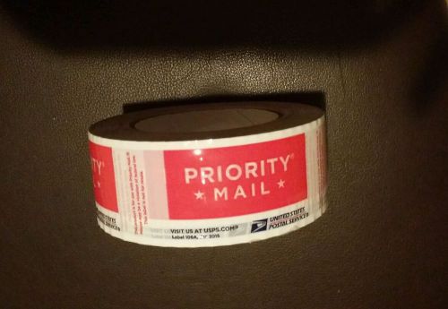 1 ROLL USPS PRIORITY TAPE JAN 2015 RED USPS LOGO FREE SHIPPING...2 More Left