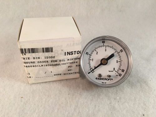 Ashcroft Air Pressure Gauge with 2&#034; Face 20W1005 H 02b 100#-ABY NIB!