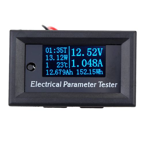 Electrical parameter meter 7 in 1 oled power voltage current time energy tester for sale