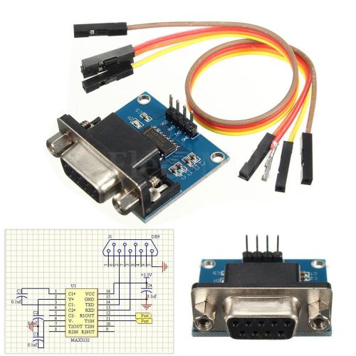 RS232 To TTL Converter Module Serial Module DB9 Connector 3.3V-5.5V Arduino bb