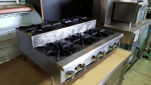 USED RDHP-636 RANKIN-DELUXE 6 BURNER STEP UP HOTPLATE