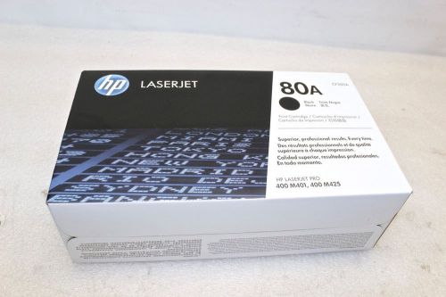 NEW - HP 80A Black Original LaserJet Printer Toner Cartridge (CF280A) 2,700 Page