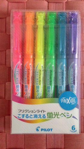 New Pilot Keikopen friction Light SFL-60SL-6C 6 color set Japan