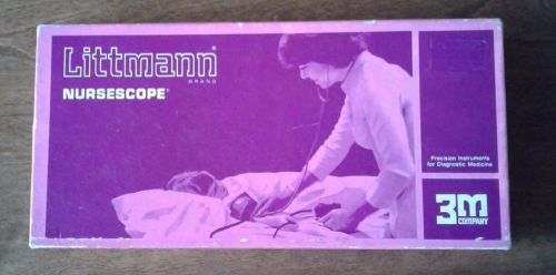 Vintage Littmann 3M Nursescope 2169 Pink Tone Stethoscope in Original Box USA