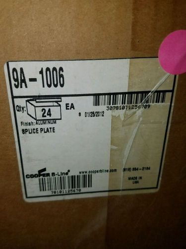 B-line splice plate 9a-1006 qty 24 for sale