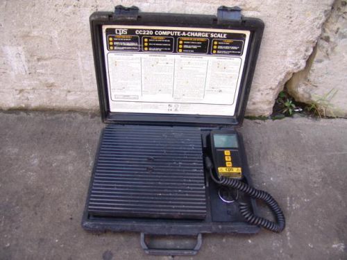 CPS CC-220 COMPUTE-A-CHARGE HVAC COOLANT SCALE W/CASE!