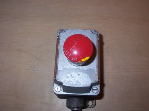 Appleton efdcb175-um1 explosion proof red mushroom push button switch for sale