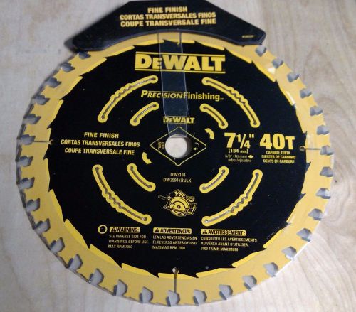DEWALT DW3194, 7-1/4&#034; x 40 T, Precision finishing, circular saw blade