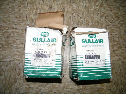 Sullair Part# 250026-982 Oil Filter Element 2 pcs