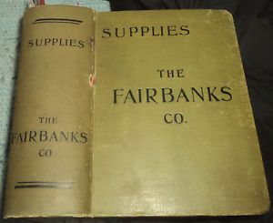 Antique 1906 fairbanks catalog stationary engine steam whistles mining railroad for sale