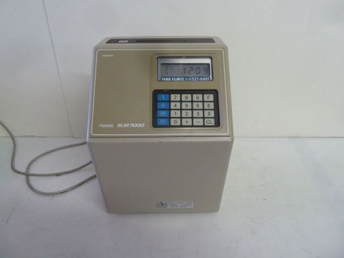 Amano microder mjr7000 time clock recorder not working for sale