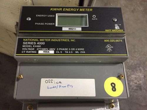 National meter industries watt watcher kilowatt hour demand meter k4480 for sale