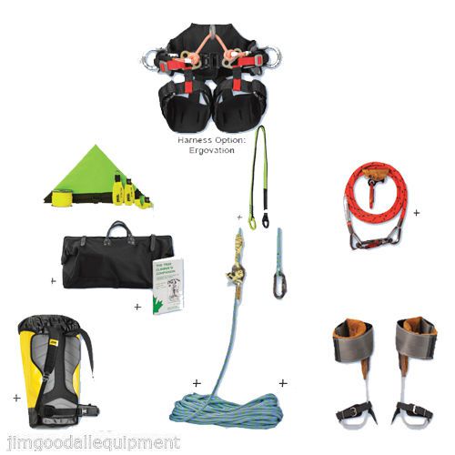 Premium Tree Climbing Combo Spur &amp; Rope Climbing Kit,Titanium Spurs,ClimbingRope
