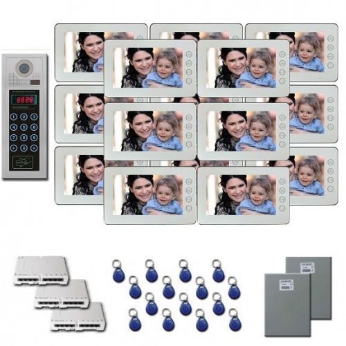 Building Video Intercom 15 7&#034; color monitor door panel kit
