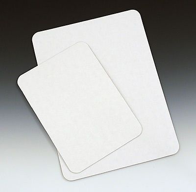 13-5/8&#034; x 9-11/16&#034; White Bakery Pads (1/4 Sheet Cake) (100 Pads)