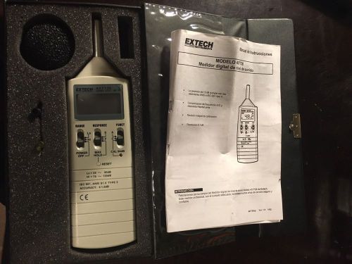 Extech 407736 Digital Sound Level Meter +Case and Manual-Barely UsedFAST SHIP