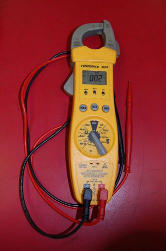 Fieldpiece sc76 - temperature and capacitance clamp meter for sale