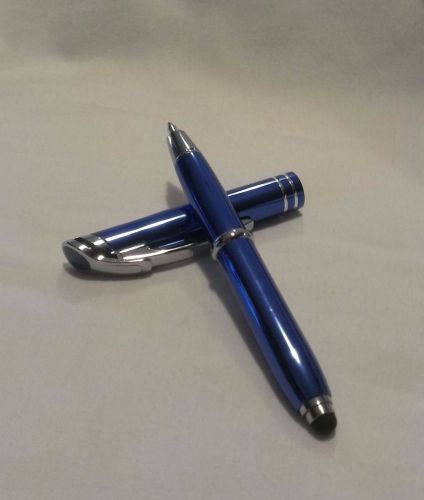 3 in 1 medina triple function blue pen, stylus, flashlight-high quality for sale
