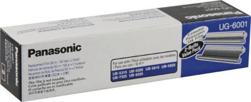 PANASONIC UG-6001 (UG6001) BRAND NEW (OEM) BLACK (2 PACK) FILMS FOR USE IN UB531
