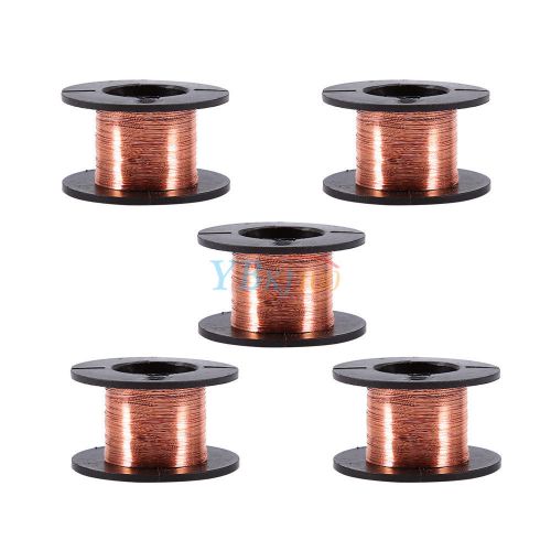 5pc 0.1mm Enameled Wire Copper Winding Enamelled Repair Wires Length 15m Durable