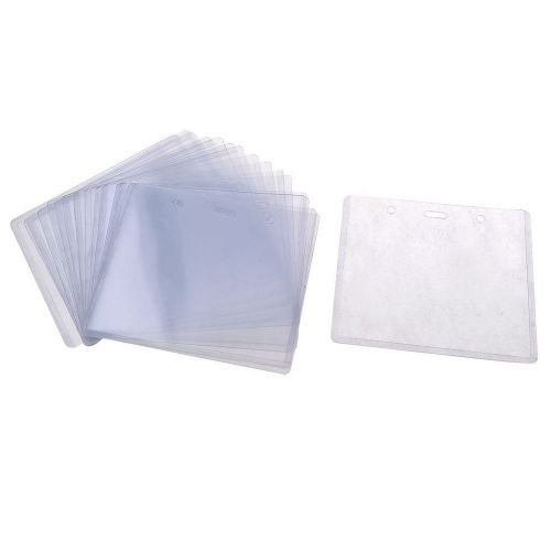 ID Name Tag Holders 20 PCS Clear Plastic A3 Horizontal Conventions Events Work