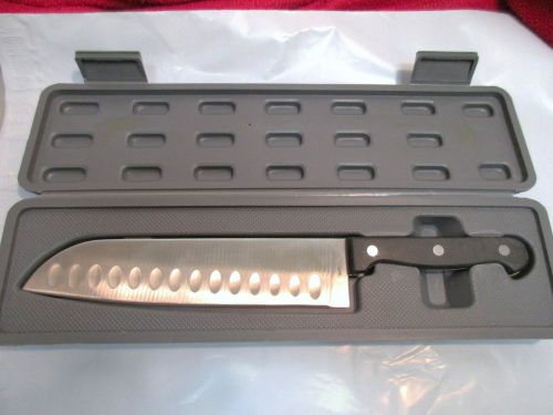 Professional honshu santoku knife full tang 420 surgical steel large 12 5/8&#034; for sale