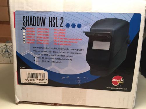 Jackson Safety SHADOW HSL-2 BLACK WELDING HELMET with Flip Front MPN 3002507