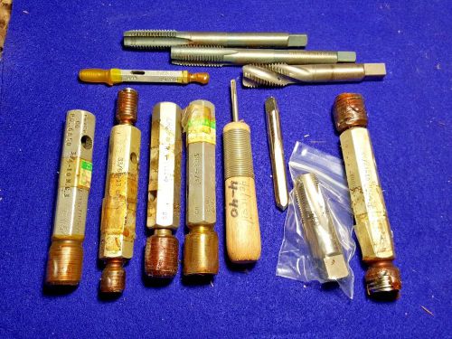 Lot of misc. MACHINIST TOOLING PLUG GAGES TAPS NPT TOOLS TOOLMAKER MACHINE SHOP