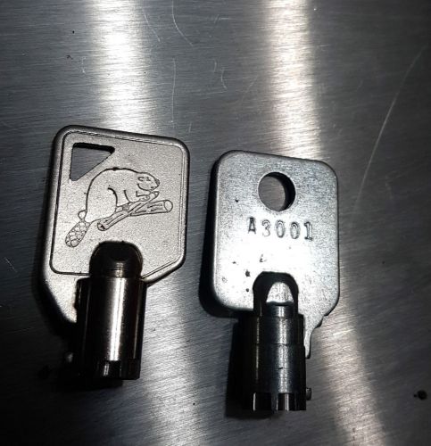 lot of 5 BEAVER Vending machine key 3001 5 keys set | 2 set also on my items !!
