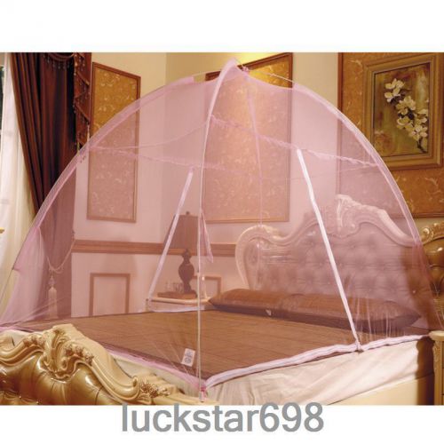 Size 1.5*2m  Queen Size Bed Pink Bedding Canopy Mosquito Net Tent
