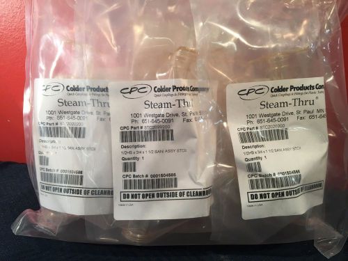 Colder Steam-Thru CPC STC2020200 1/2HB x 3/4 x 1-1/2 SANI ASSY STCII Bag of 5